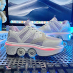 Dual-Purpose Double-Row Boom Skates for All Skaters | Happysoul
