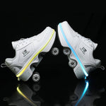 Dual-Purpose Double-Row Boom Skates for All Skaters | Happysoul