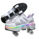 Dual-Purpose Double-Row Boom Skates for All Skaters | Happysoul